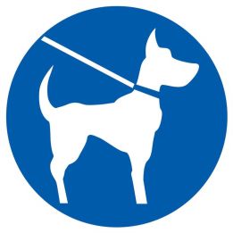Panneau CHIEN EN LAISSE OBLIGATOIRE NO Taliaplast 722544
