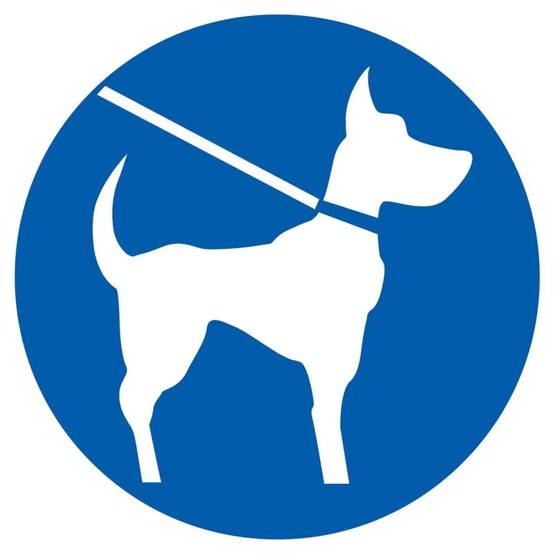 Panneau CHIEN EN LAISSE OBLIGATOIRE NO Taliaplast 722544