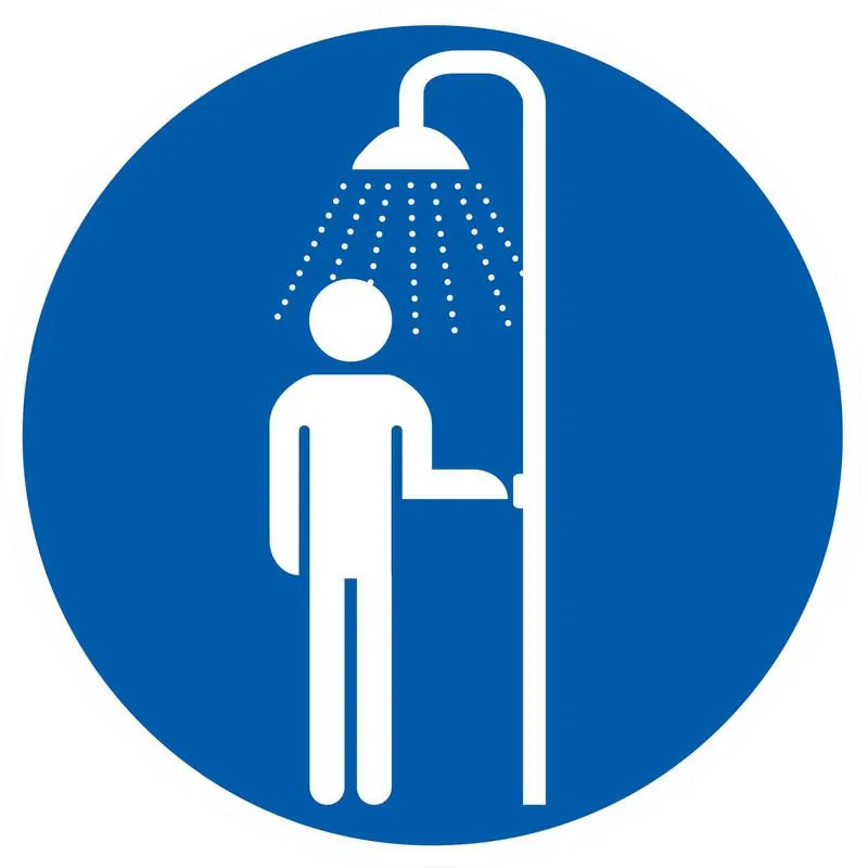 Panneau DOUCHE OBLIGATOIRE D.80 NORMAS Taliaplast 724555