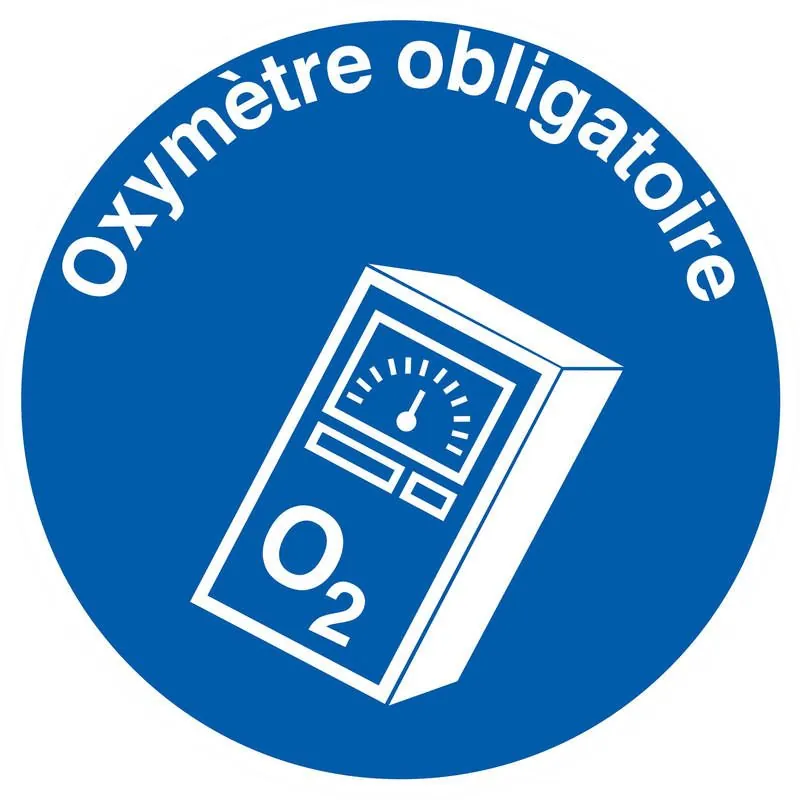 Panneau OXYMETRE OBLIG. D.180 NORMASIG Taliaplast 727572