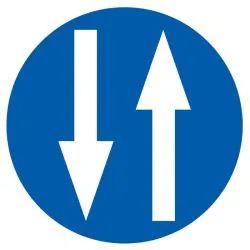 Panneau CIRCULATION A DOUBLE SENS D.80 Taliaplast 724584