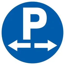 Panneau PARKING DANS LES DEUX SENS D.3 Taliaplast 722575
