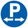 Panneau PARKING DANS LES DEUX SENS D.3 Taliaplast 722575