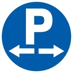 Panneau PARKING DANS LES DEUX SENS NOR Taliaplast 723575