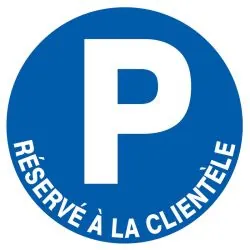 Panneau PARKING RESERVE CLIENT. D.80 N Taliaplast 724518