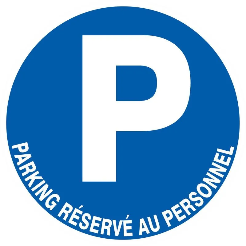 Panneau PARKING RESRVE AU PERSONNEL NO Taliaplast 727577
