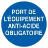 Panneau PORT DES EQUIPEMENTS ANTI-ACID Taliaplast 724535