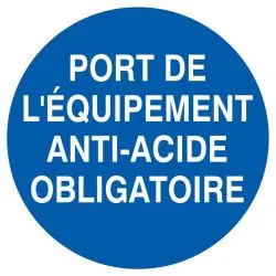 Panneau PORT DES EQUIPEMENTS ANTI-ACID Taliaplast 723534