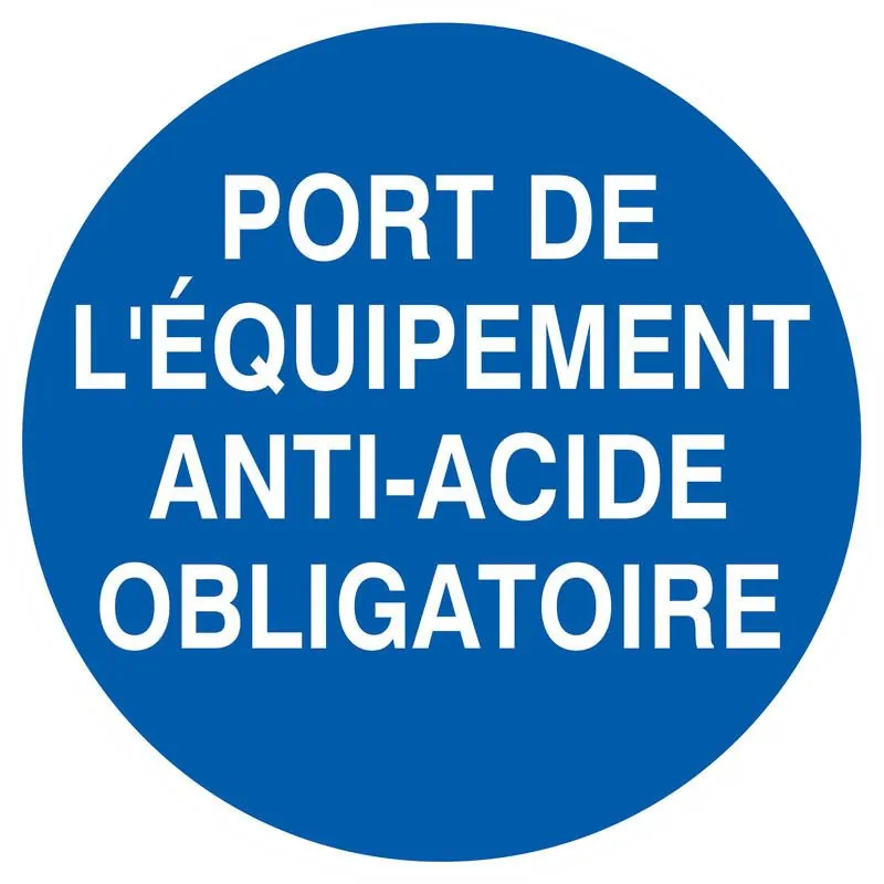 Panneau PORT DES EQUIPEMENTS ANTI-ACID Taliaplast 723534