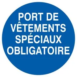 Panneau PORT VETEMENT SPEC.OBLIGAT. NO Taliaplast 727532
