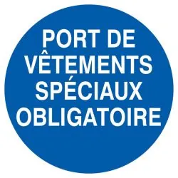 Panneau PORT VETEMTS SPEC.OBLIGAT. NOR Taliaplast 722529