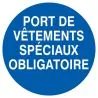 Panneau PORT VET.SPEC.OBLIGATOIRE NORM Taliaplast 723528