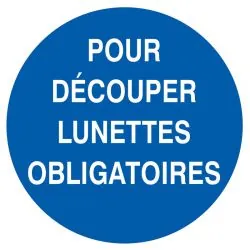 Panneau POUR DECOUPER LUNETTES OBLIG. Taliaplast 724531