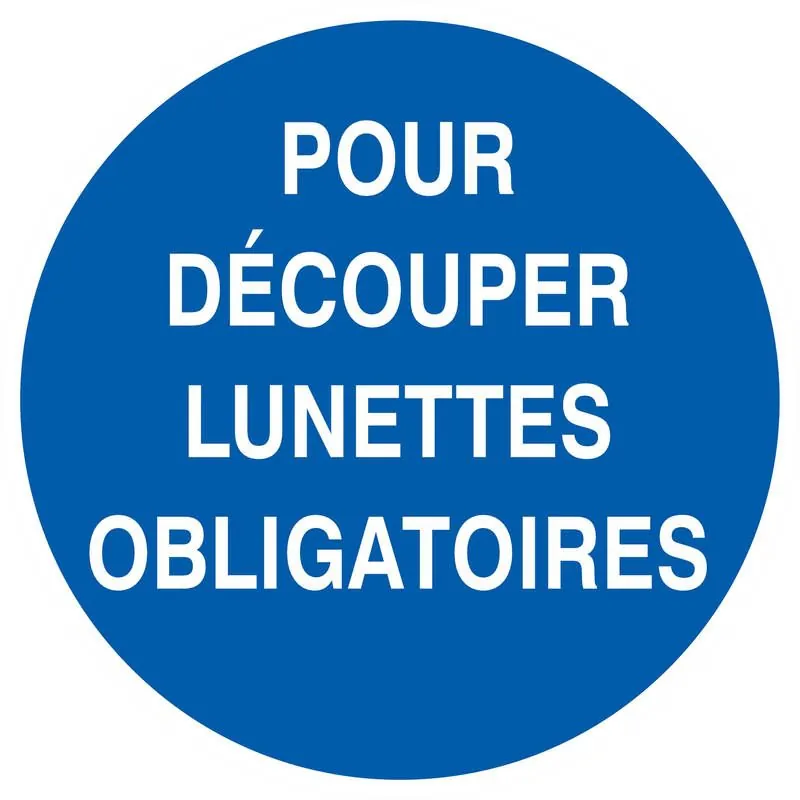Panneau POUR DECOUPER LUNETTES OBLIGAT Taliaplast 722531