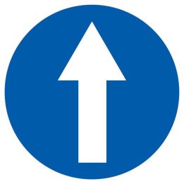 Panneau SENS OBLIG. NORMASIGN ADHESIF Taliaplast 727578