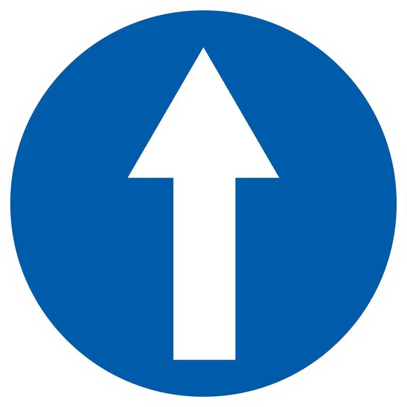 Panneau SENS OBLIG D.300 NORMASIGN ADH Taliaplast 722578