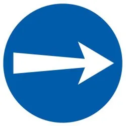 Panneau SENS OBLIGAT. D.80 NORMASIGN A Taliaplast 724527