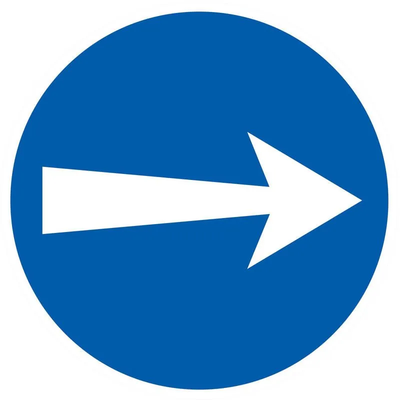 Panneau SENS OBLIGAT. D.80 NORMASIGN A Taliaplast 724527