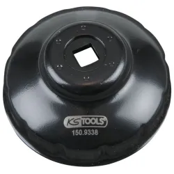 Cloche pour filtre à huile 3/8" . diamètre 76 mm / 12 cannelures KSTOOLS 150.9338 | 150.9338