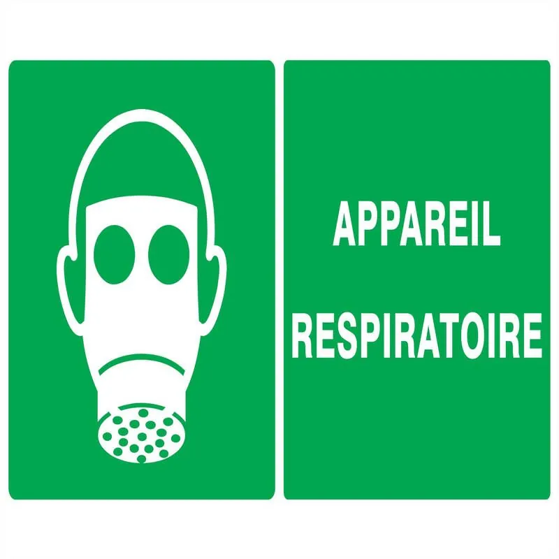 Panneau APPAREIL RESPIRATOIRE 330x200m Taliaplast 721408