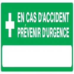Panneau CAS ACCID. PREVEN.URGENC NORMA Taliaplast 726411