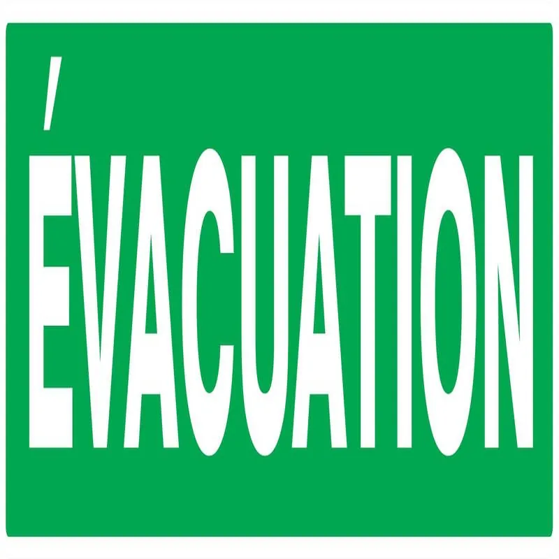 Panneau EVACUATION 200X52 NORMASIGN AD Taliaplast 720405