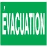 Panneau EVACUATION 330x75mm Taliaplast 725405