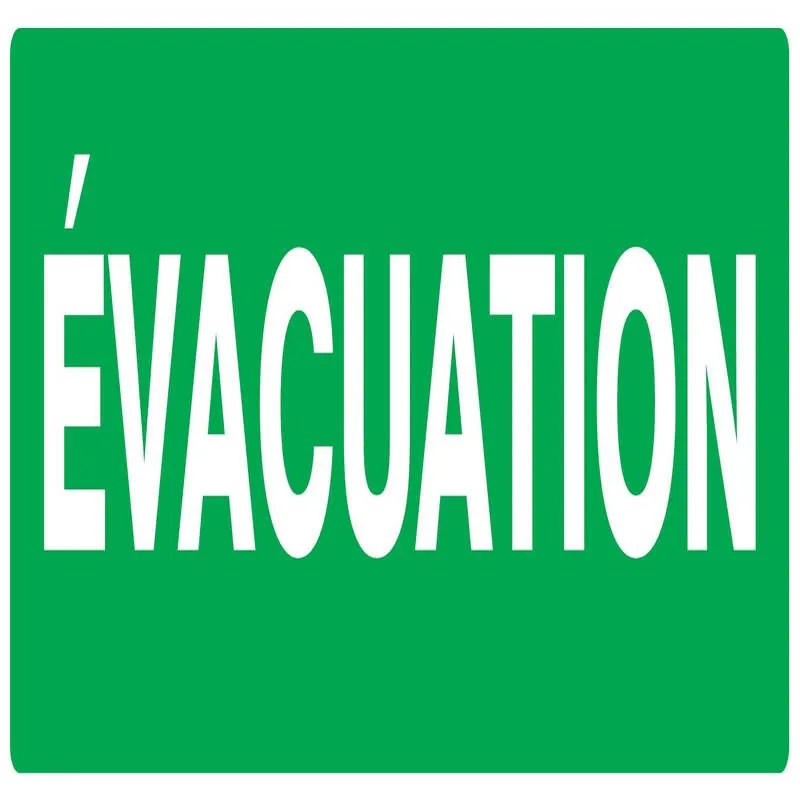 Panneau EVACUATION NORMASIGN ADHESIF 3 Taliaplast 726418