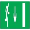 Panneau EVACUATION SORTIE BAS DROITE N Taliaplast 725426