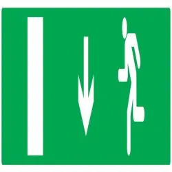 Panneau EVACUATION SORTIE BAS GAUCHE 3 Taliaplast 725425