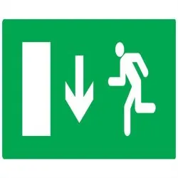 Panneau EVACUAT.SORT.BAS GAUCH.330X200 Taliaplast 721427