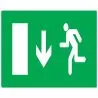 Panneau EVACUAT.SORT.BAS GAUCH.330X200 Taliaplast 721427