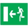 Panneau EVAC.VERS SORT. GAUCH 330X200 Taliaplast 721424