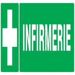 Panneau INFIRMERIE 200X52 NORMASIGN AD Taliaplast 720403