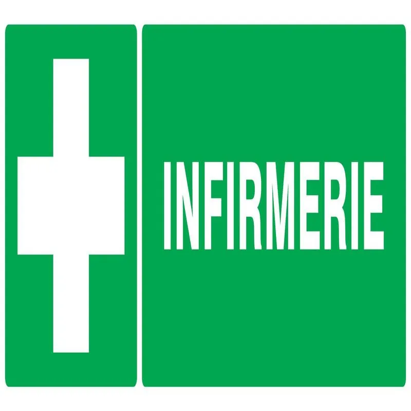 Panneau INFIRMERIE 330X120 NORMASIGN A Taliaplast 726408