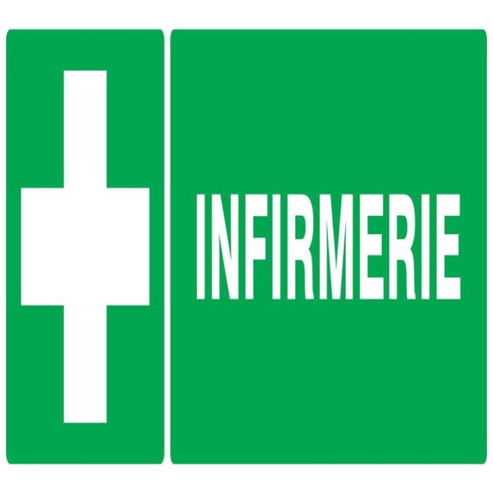 Panneau INFIRMERIE 330X120 NORMASIGN A Taliaplast 726408