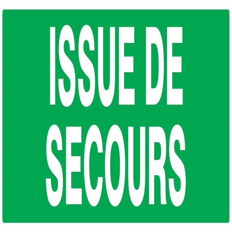 Panneau ISSUE DE SECOURS 200X52 NORMAS Taliaplast 720431