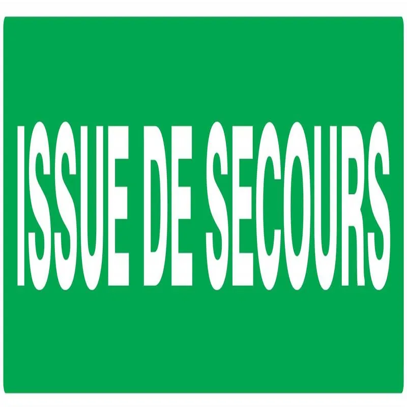 Panneau ISSUE DE SECOURS NORMASIGN ADH Taliaplast 725431