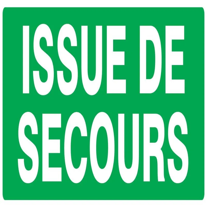 Panneau ISSUE DE SECOURS NORMASIGN ADH Taliaplast 726432