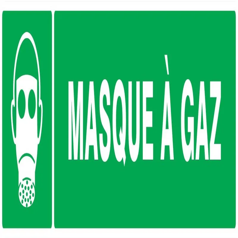 Panneau MASQUE A GAZ 330X75 NORMASIGN Taliaplast 725411