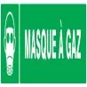 Panneau MASQUE A GAZ 330X75 NORMASIGN Taliaplast 725411