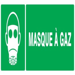 Panneau MASQUE A GAZ 330X120 NORMASIGN Taliaplast 726410