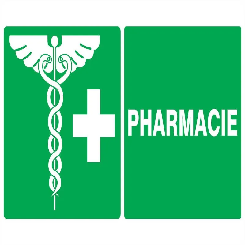 Panneau PHARMACIE NORMASIGN ADHESIF 33 Taliaplast 721407