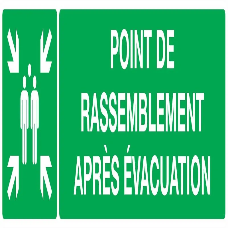 Panneau POINT RASSEMBL.APRES EVACUATI. Taliaplast 720407