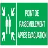 Panneau POINT RASSEMBL.APRES EVACUATI. Taliaplast 726402