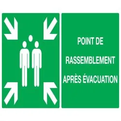 Panneau POINT RASSEMBL.APRES EVACUATI. Taliaplast 721406