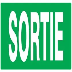 Panneau SORTIE 200X52 NORMASIGN ADHESI Taliaplast 720404