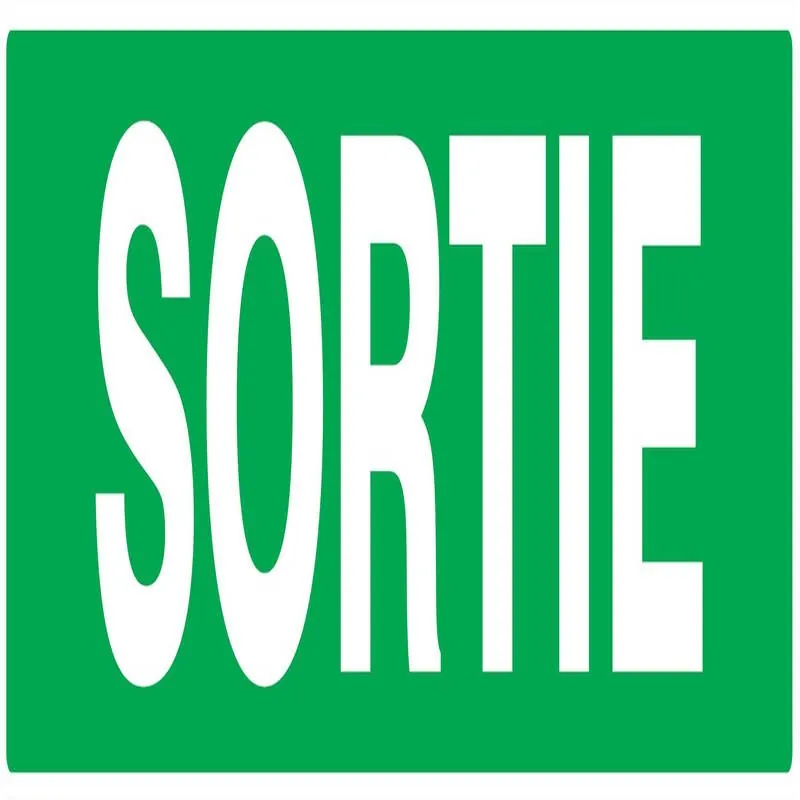 Panneau SORTIE 200X52 NORMASIGN ADHESI Taliaplast 720404
