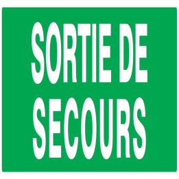 Panneau SORTIE DE SECOURS 200X52 NORMA Taliaplast 720432