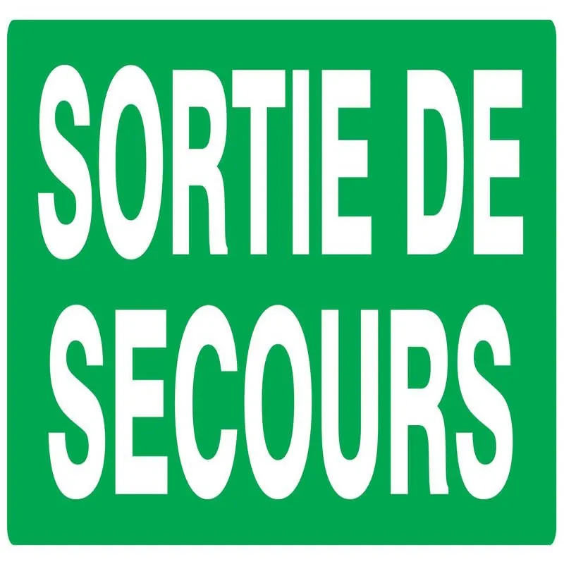 Panneau SORTIE DE SECOURS NORMASIGN AD Taliaplast 726417